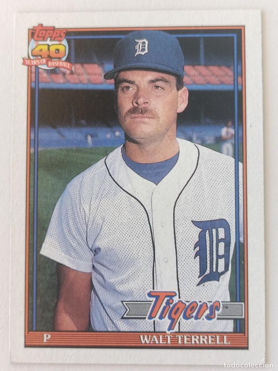 Coleccionismo deportivo: #328 WALT TERRELL (DETROIT TIGERS) BEISBOL MLB 1991 TOPPS