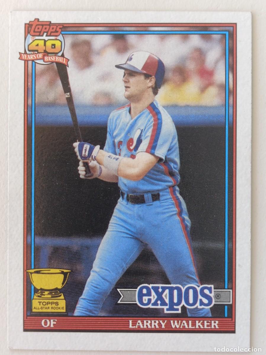 Coleccionismo deportivo: #339 LARRY WALKER (MONTREAL EXPOS) BEISBOL MLB 1991 TOPPS