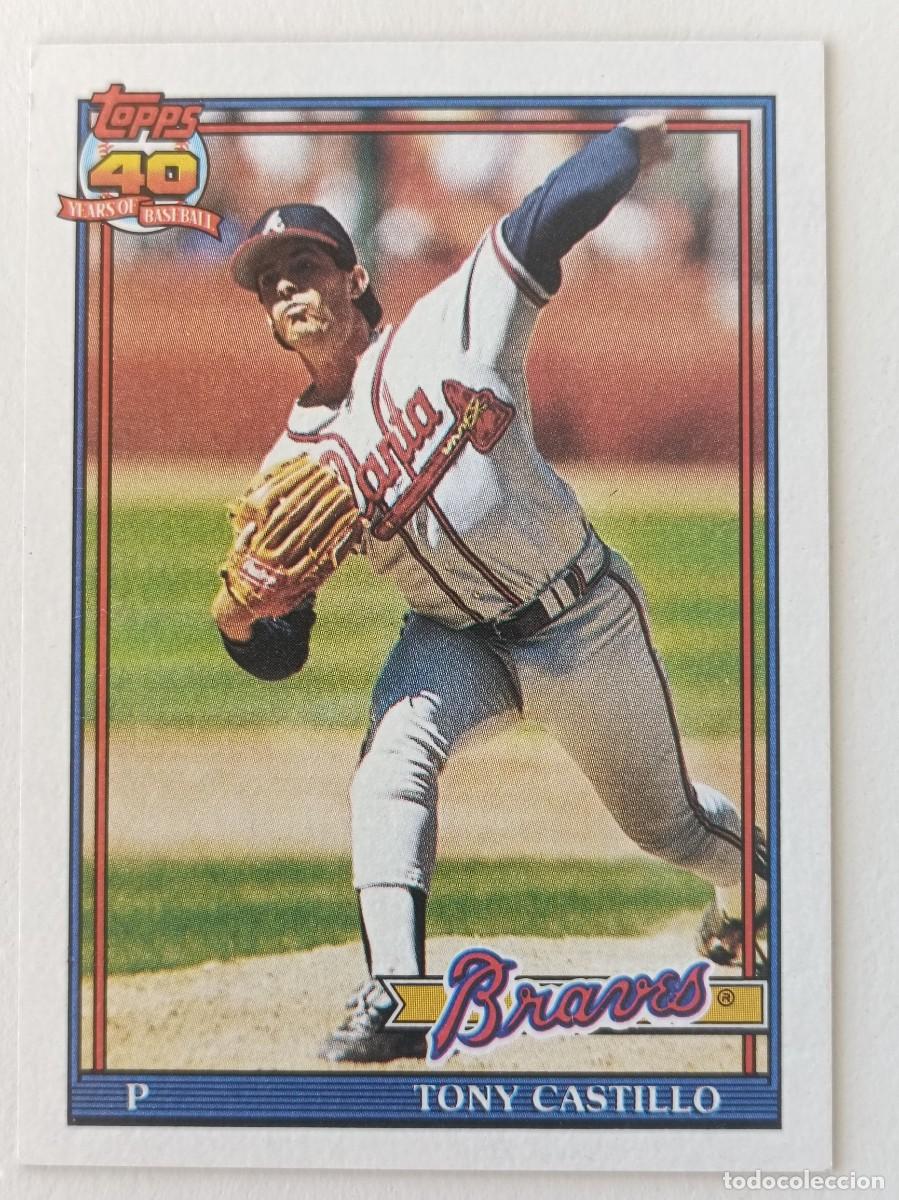Coleccionismo deportivo: #353 TONY CASTILLO (ATLANTA BRAVES) BEISBOL MLB 1991 TOPPS