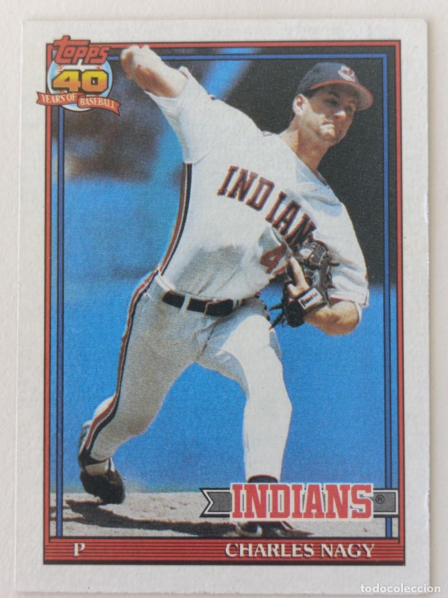 Coleccionismo deportivo: #466 CHARLES NAGY (CLEVELAND INDIANS) BEISBOL MLB 1991 TOPPS