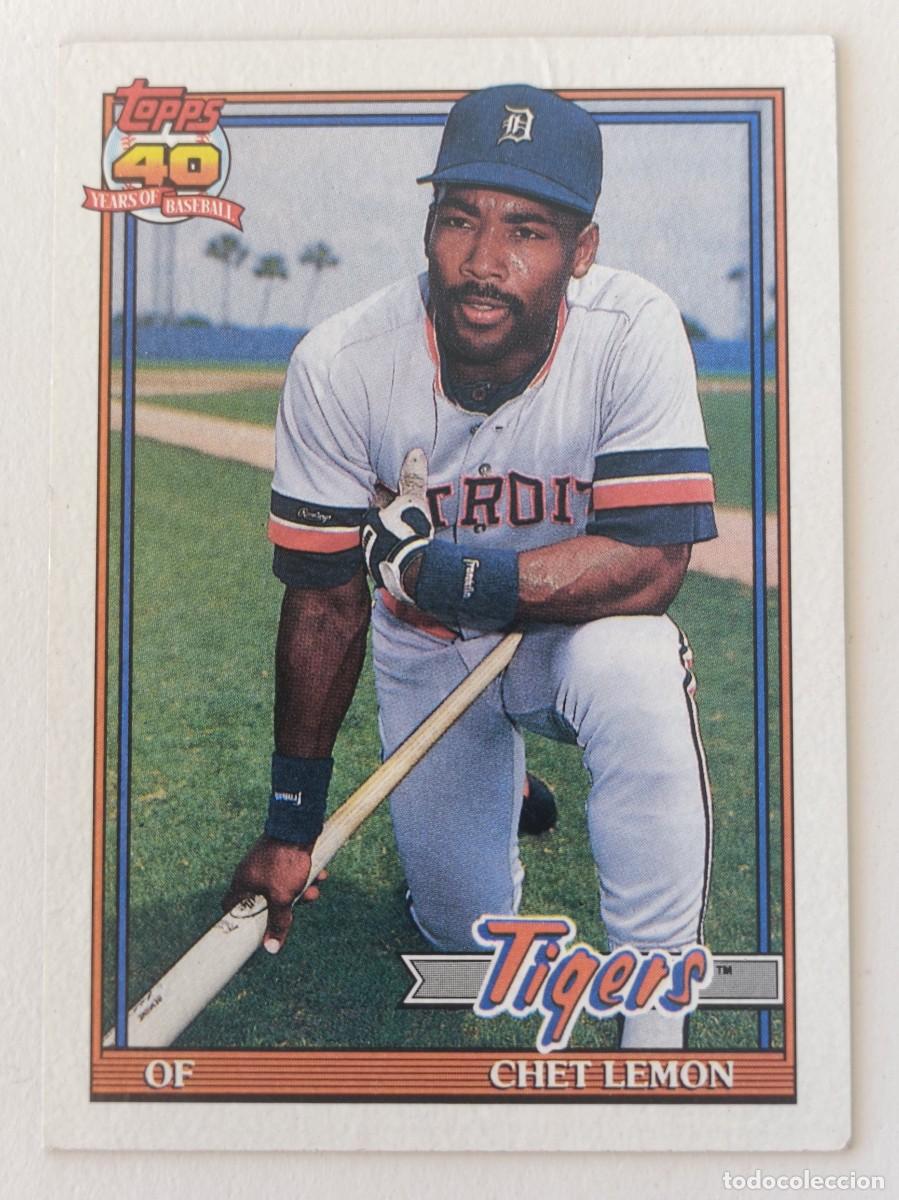 Coleccionismo deportivo: #469 CHET LEMON (DETROIT TIGERS) BEISBOL MLB 1991 TOPPS