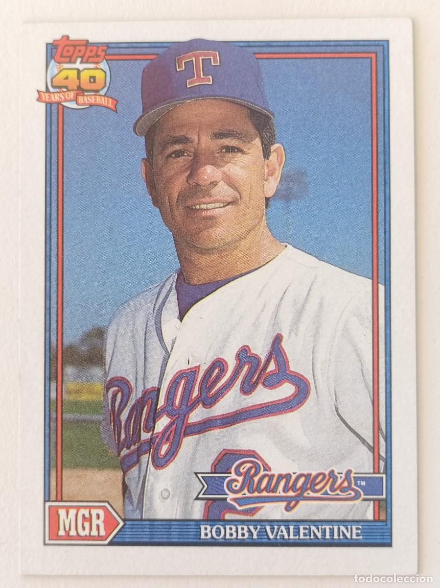 Coleccionismo deportivo: #489 BOBBY VALENTINE (TEXAS RANGERS) BEISBOL MLB 1991 TOPPS