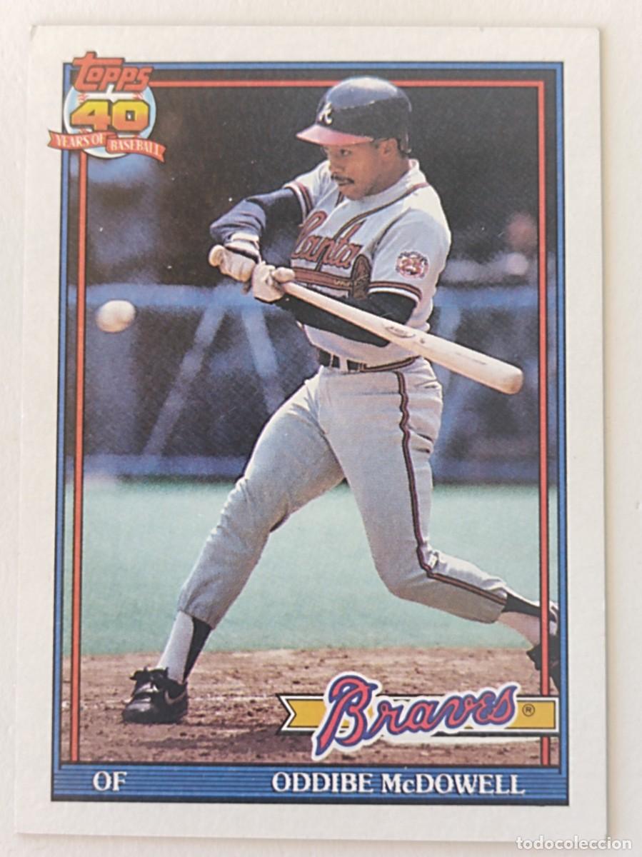Coleccionismo deportivo: #533 ODDIBE MCDOWELL (ATLANTA BRAVES) BEISBOL MLB 1991 TOPPS