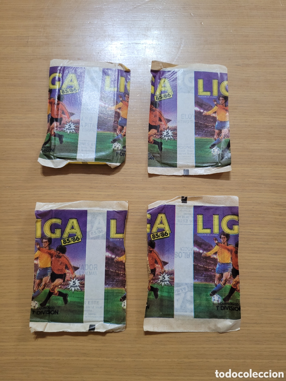 Coleccionismo deportivo: Sobres liga este 85/86