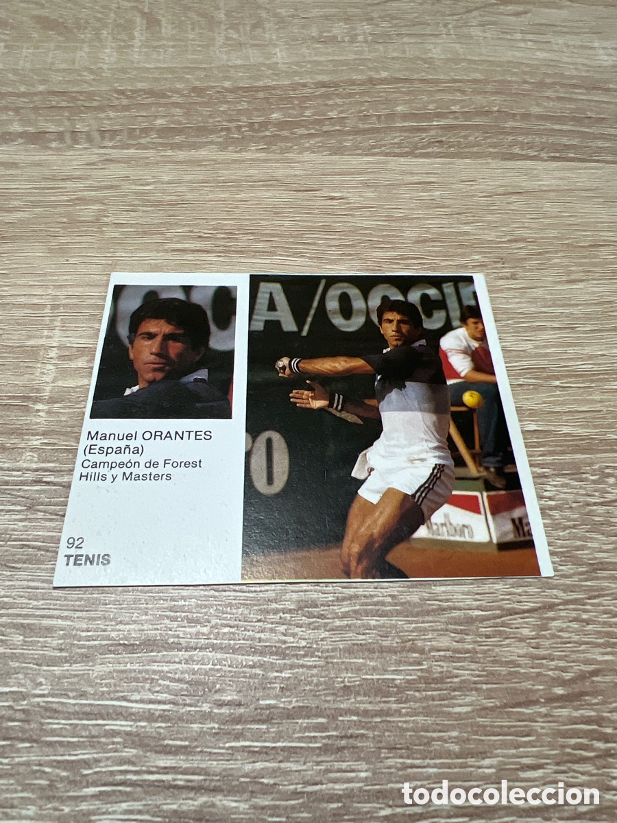 Coleccionismo deportivo: 1983 Orantes tenis # 92 Bruguera din pegar