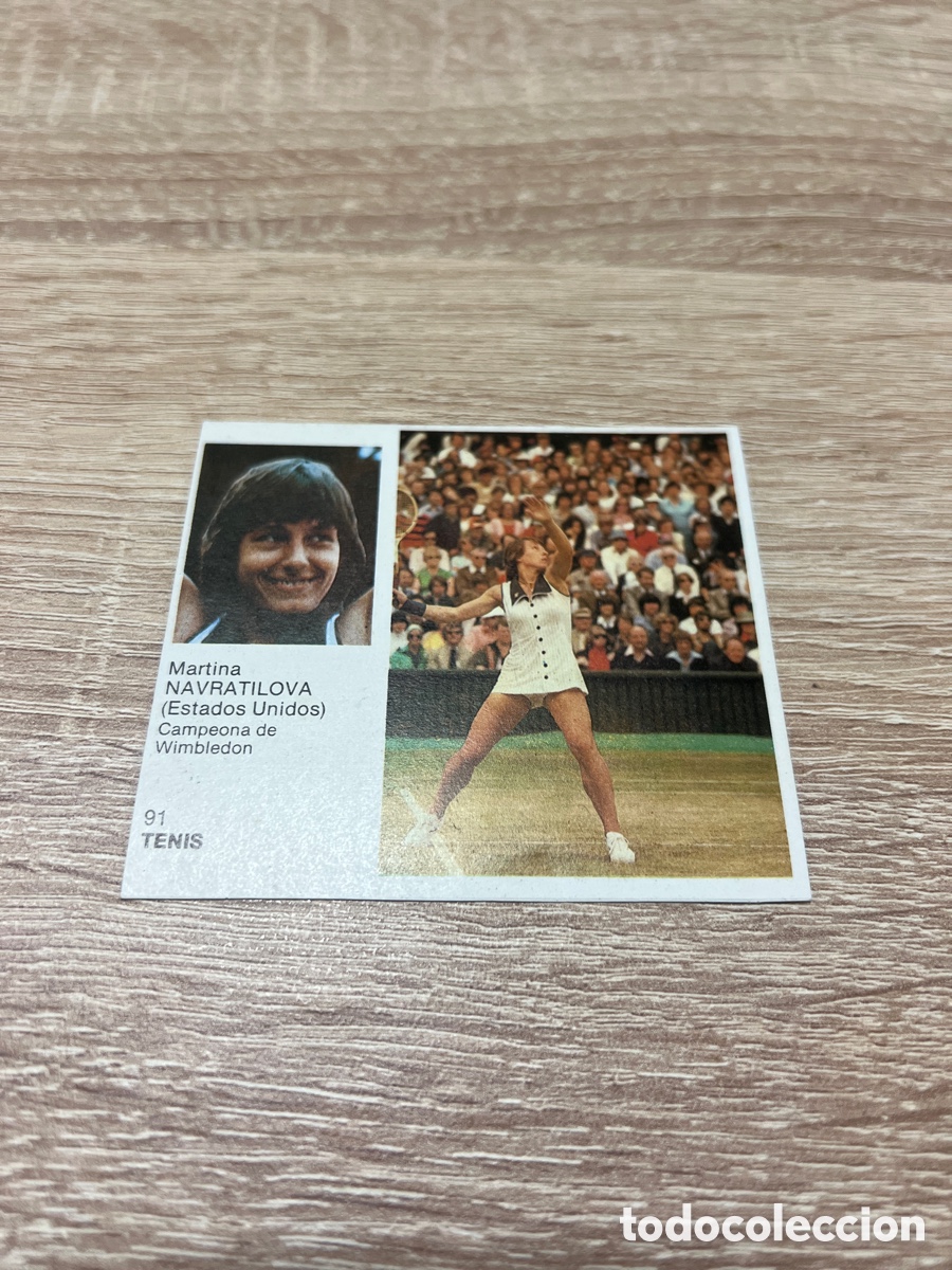 Coleccionismo deportivo: 1983 Martina Navratilova # 91 # Bruguera sin pegar