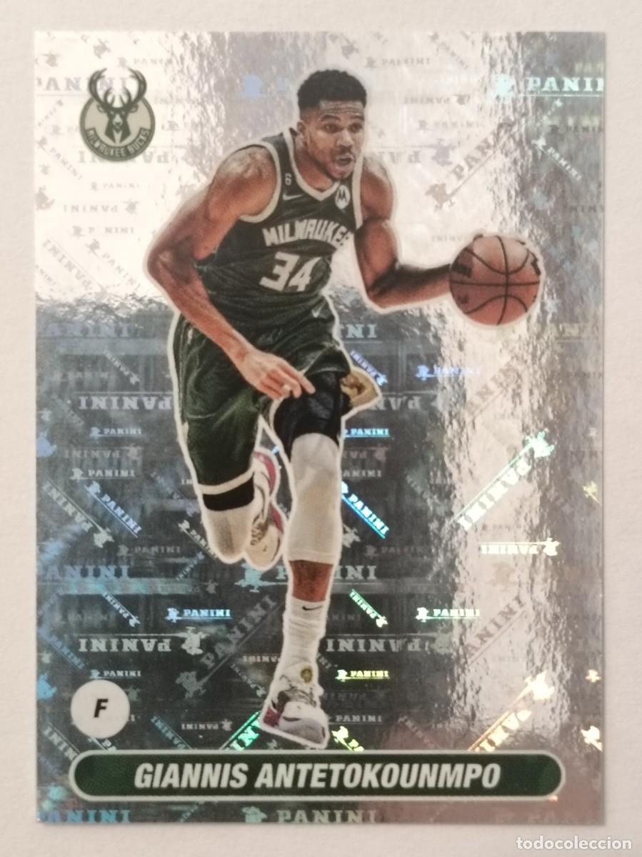 Coleccionismo deportivo: #218 GIANNIS ANTETOKOUNMPO (MILWAUKEE BUCKS) BALONCESTO NBA 2023 PANINI