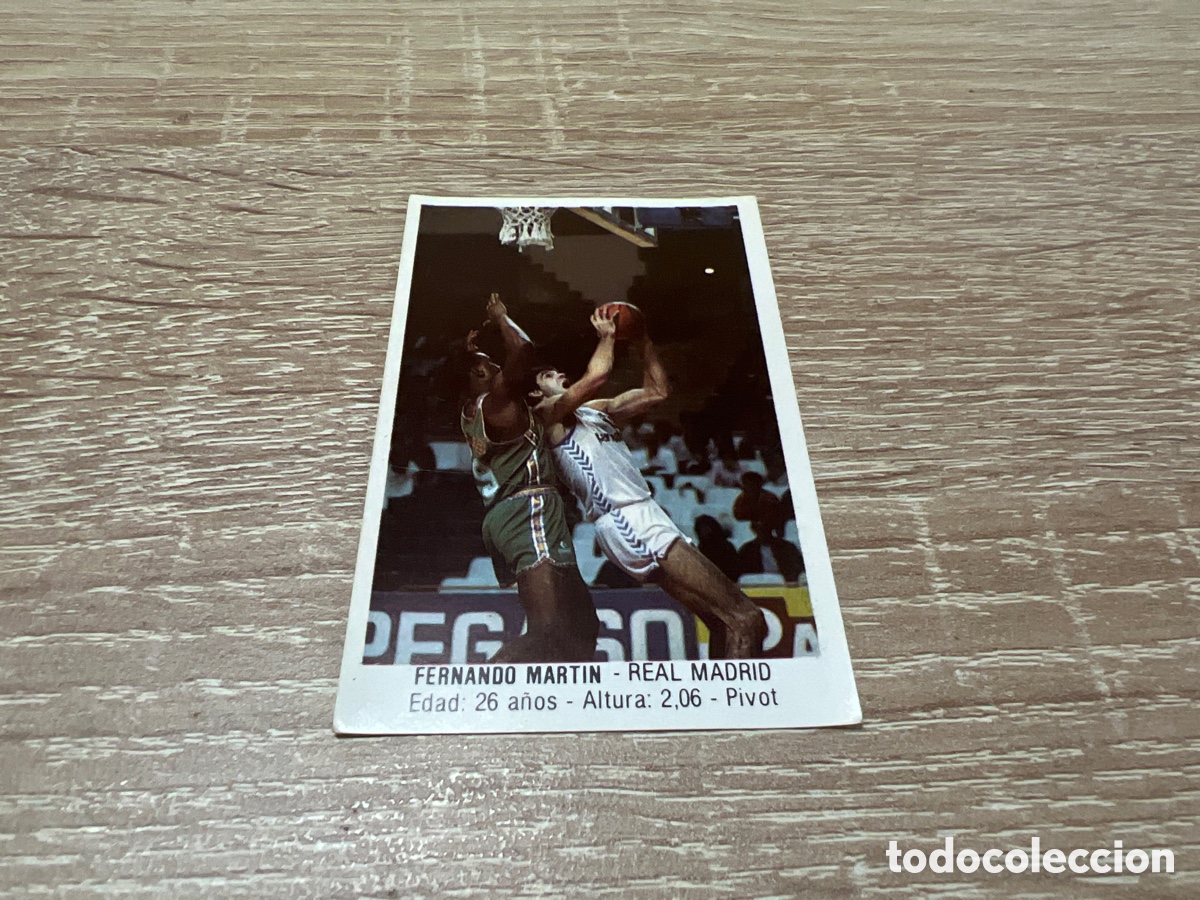 Coleccionismo deportivo: 1987 Fernando Mart&iacute;n Real Madrid # 98 converse sin pegar