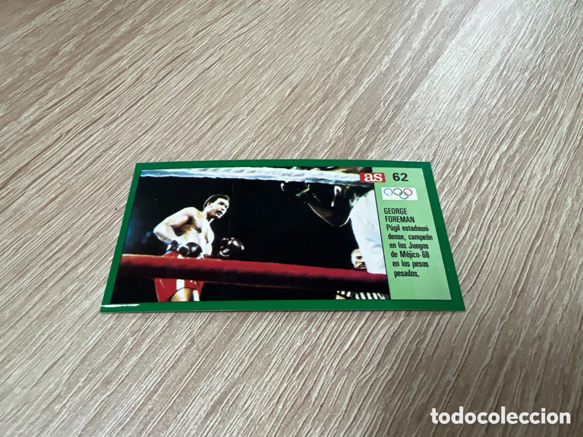 Coleccionismo deportivo: 1988 George Foreman # 62 los ases ol&iacute;mpicos sin pegar