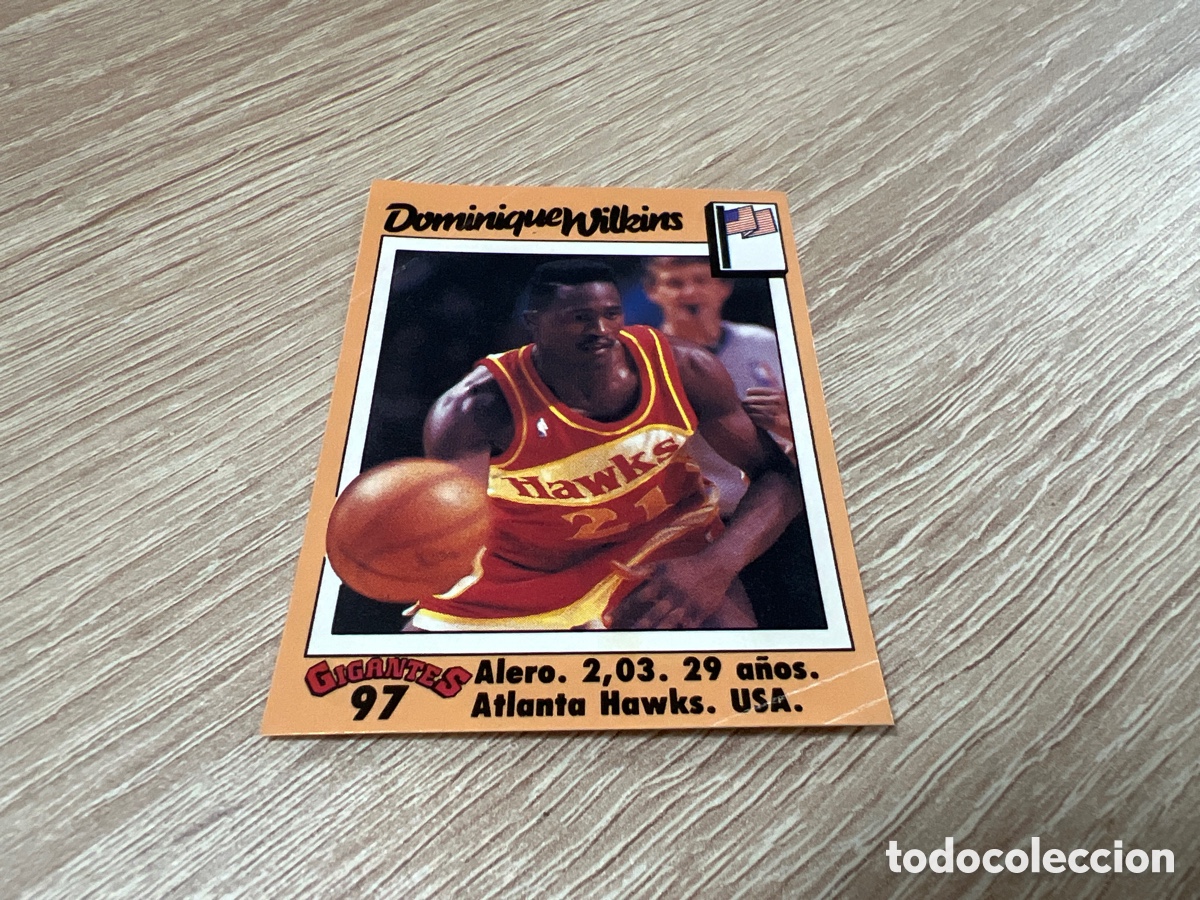 Coleccionismo deportivo: 1989 DOMINIQUE WILKIS N&ordm; 97 GIGANTES DEL BASKET SIN PEGAR