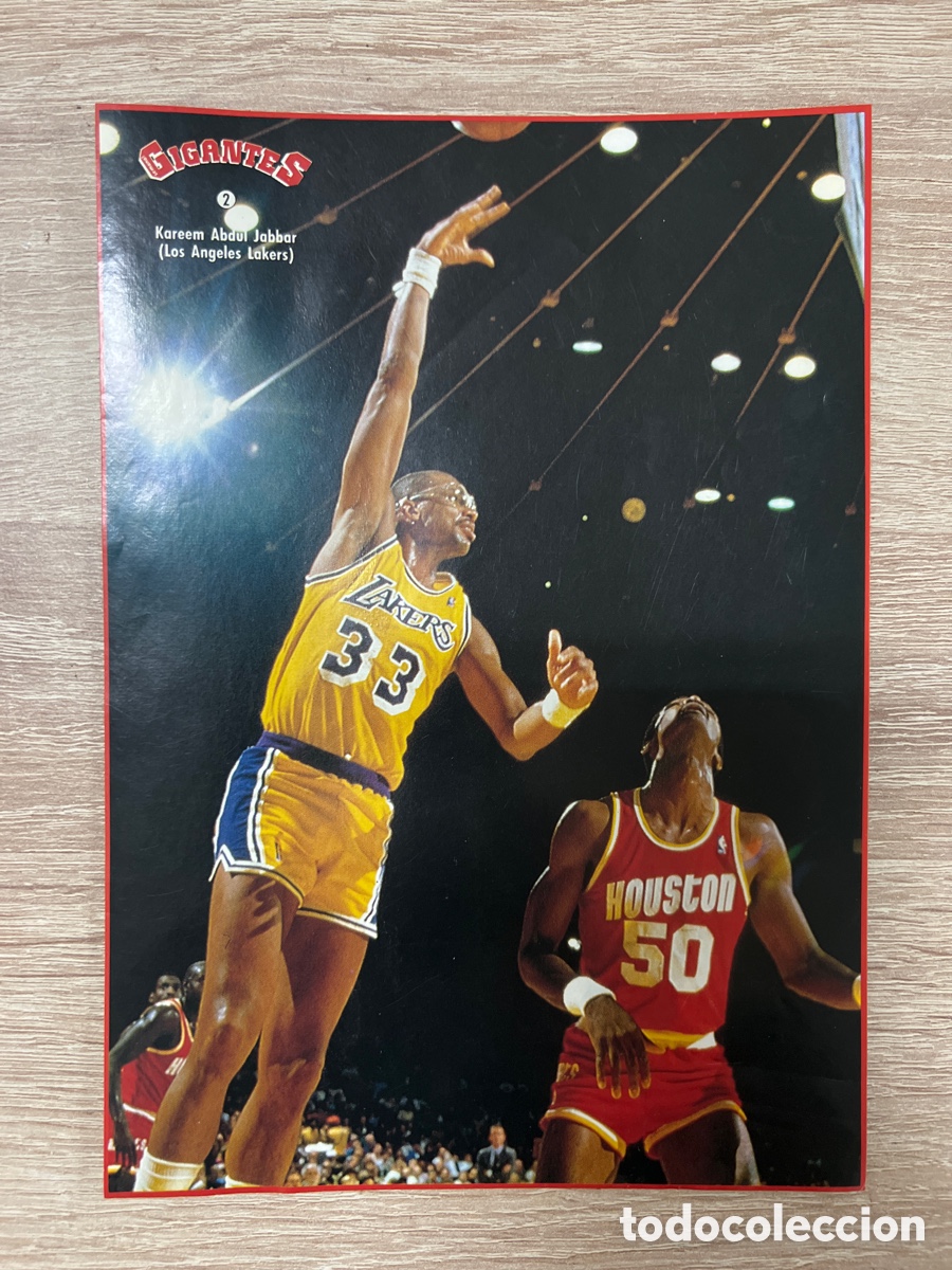 Coleccionismo deportivo: 1987 KAREEM ABDUL JABBAR N&ordm; 2 GIGANTES NBA SIN PEGAR