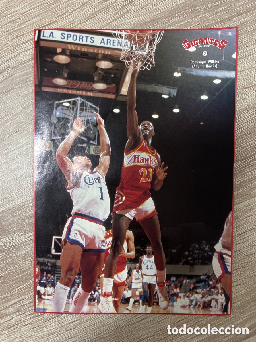 Coleccionismo deportivo: 1987 DOMINIQUE WILKINS N&ordm; 3 GIGANTES NBA SIN PEGAR