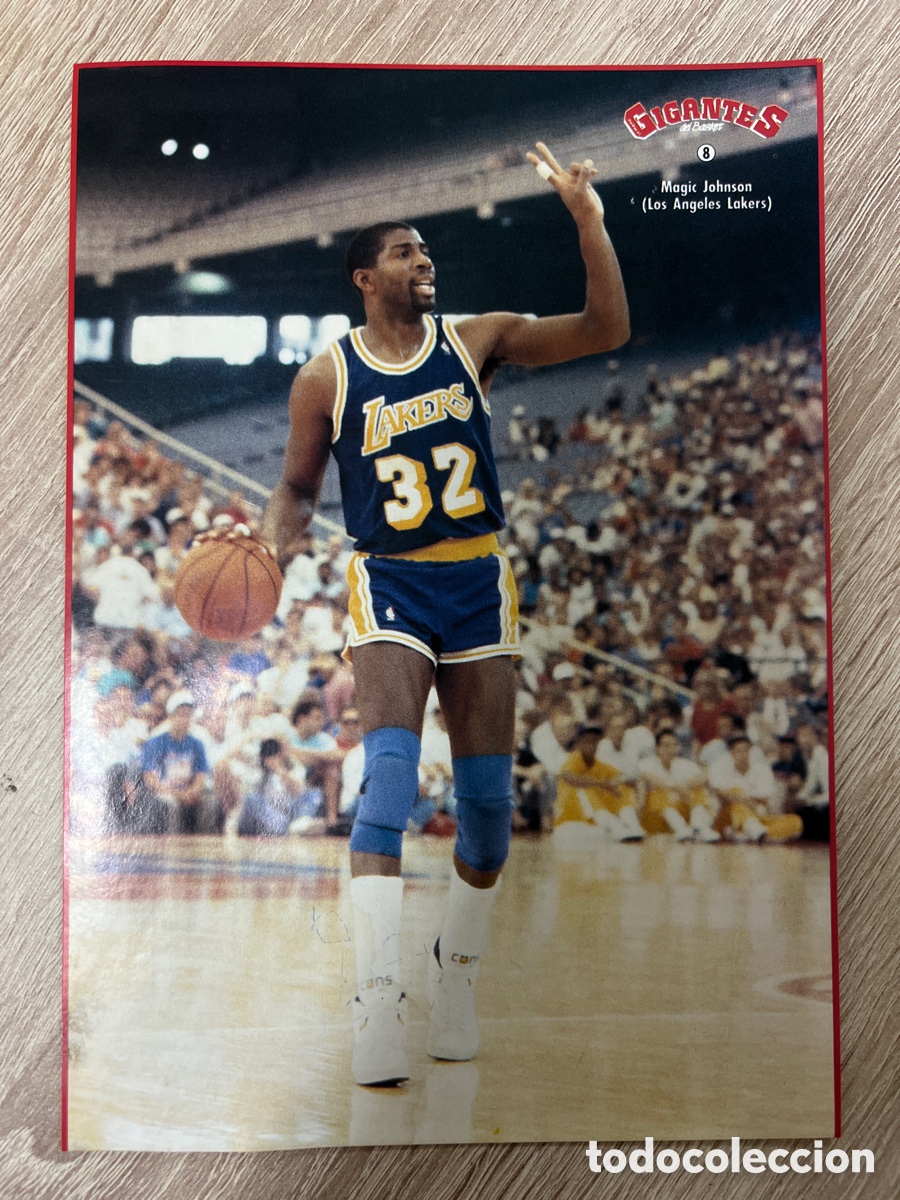 Coleccionismo deportivo: 1987 MAGIC JOHNSON N&ordm; 8 GIGANTES NBA SIN PEGAR