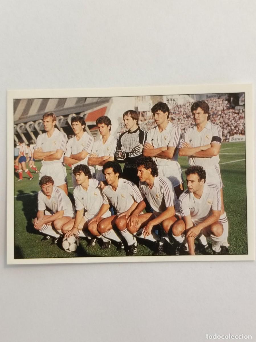 Coleccionismo deportivo: #55 EQUIPO 1985/1986 COLECCION REAL MADRID 95/96 PANINI