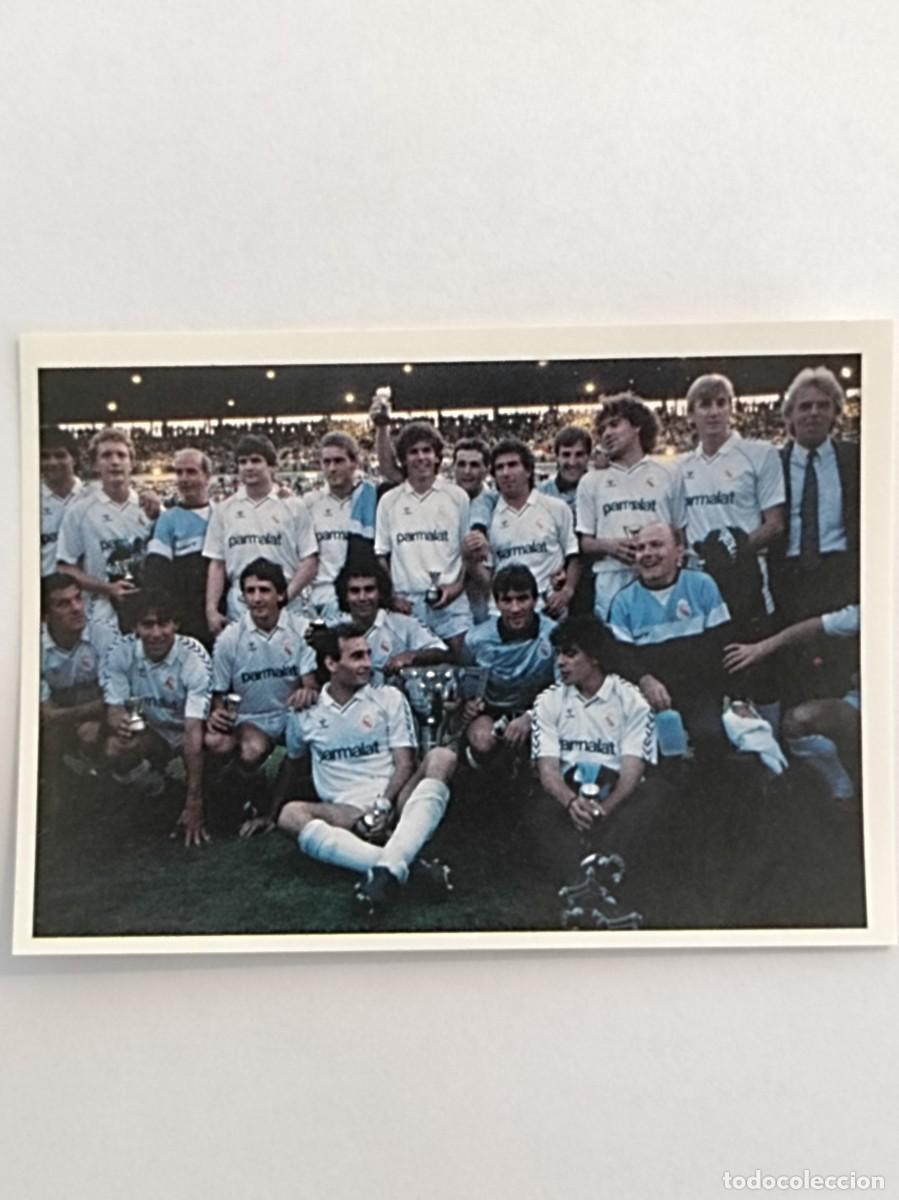 Coleccionismo deportivo: #56 EQUIPO 1986/1987 COLECCION REAL MADRID 95/96 PANINI