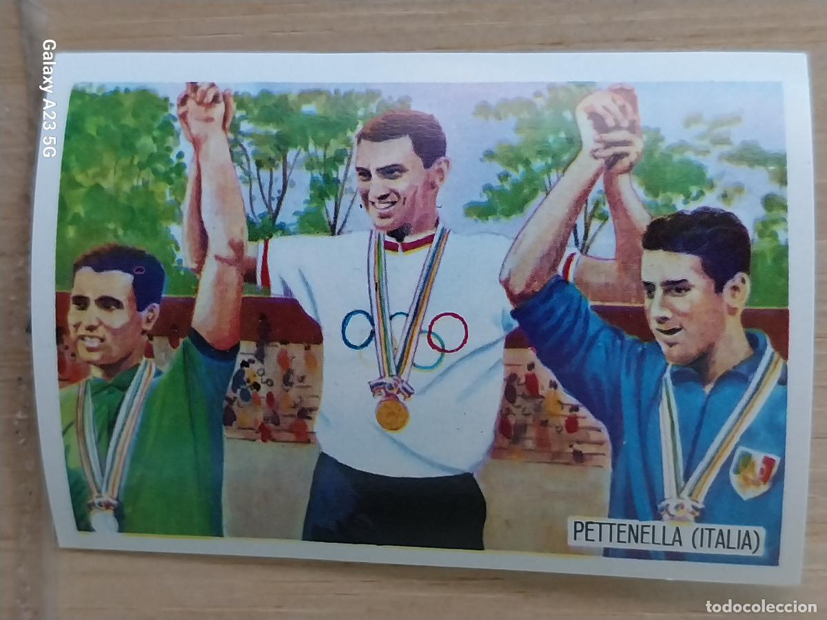 Coleccionismo deportivo: PETTENELLA ITALIA CICLISMO OLIMPIADAS TOKIO CROMO A&Ntilde;O 1964 PROMO CHOCOLATE JUEGOS OLIMPICOS
