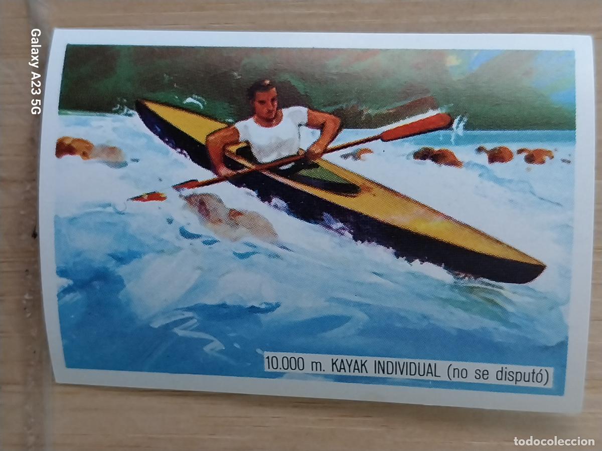 Coleccionismo deportivo: KAYAK OLIMPIADAS TOKIO CROMO A&Ntilde;O 1964 PROMO CHOCOLATE JUEGOS OLIMPICOS