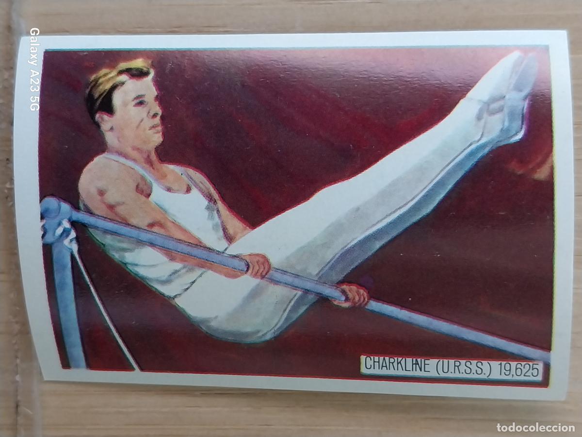Coleccionismo deportivo: CHARKLINE URSS GIMNASIA OLIMPIADAS TOKIO CROMO A&Ntilde;O 1964 PROMO CHOCOLATE JUEGOS OLIMPICOS