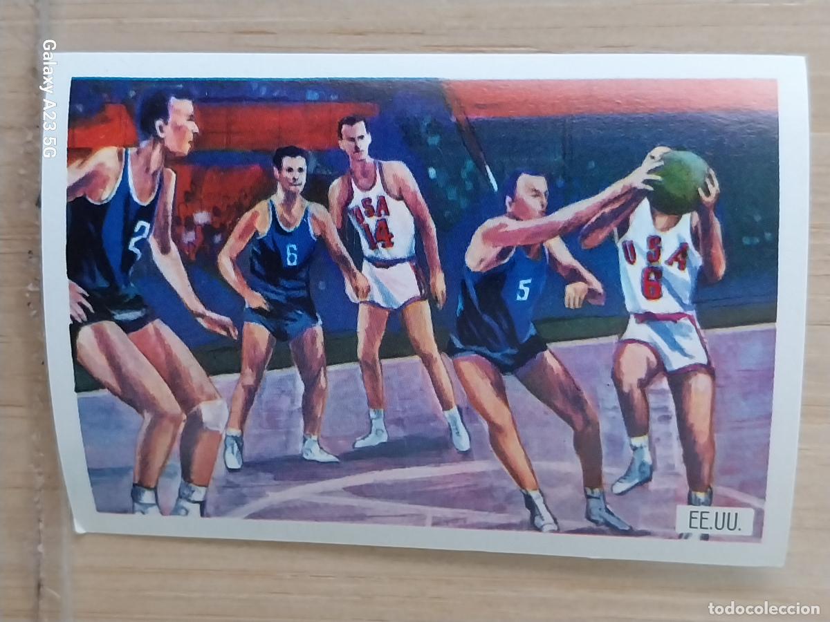 Coleccionismo deportivo: BALONCESTO OLIMPIADAS TOKIO CROMO A&Ntilde;O 1964 PROMO CHOCOLATE JUEGOS OLIMPICOS *
