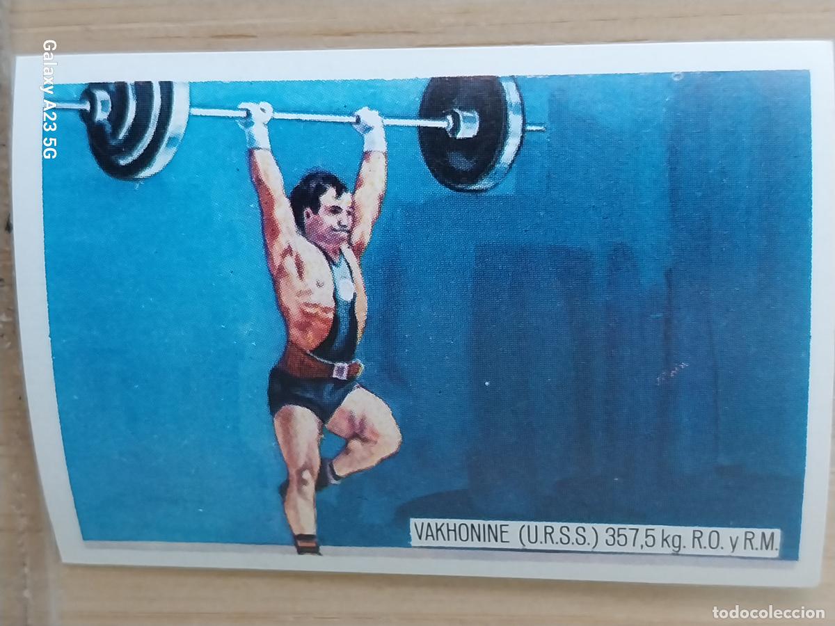 Coleccionismo deportivo: VAKHONINE URSS PERO HALTERAS OLIMPIADAS TOKIO CROMO A&Ntilde;O 1964 PROMO CHOCOLATE JUEGOS OLIMPICOS *