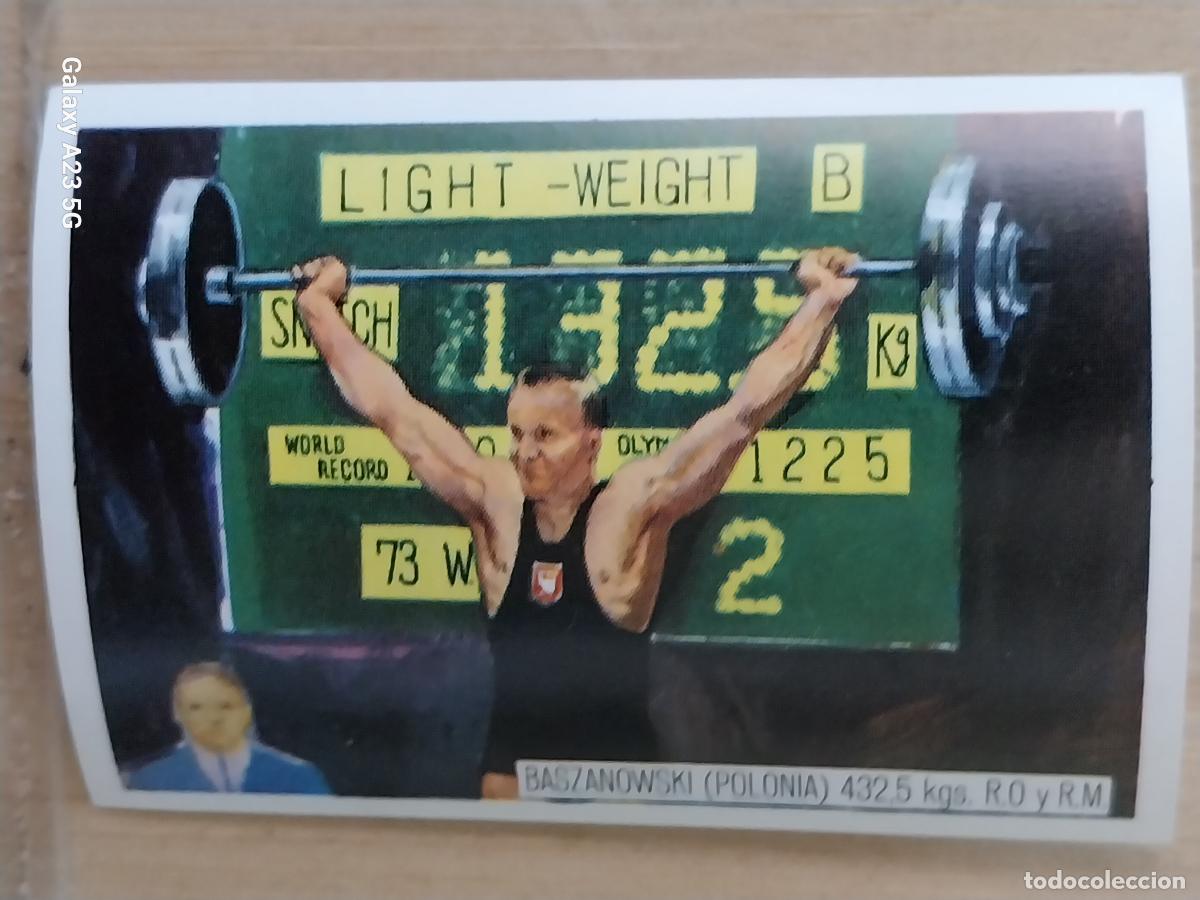Coleccionismo deportivo: BASZANOWSKI POLONIA PESO HALTERAS OLIMPIADAS TOKIO CROMO A&Ntilde;O 1964 PROMO CHOCOLATE JUEGOS OLIMPICOS *