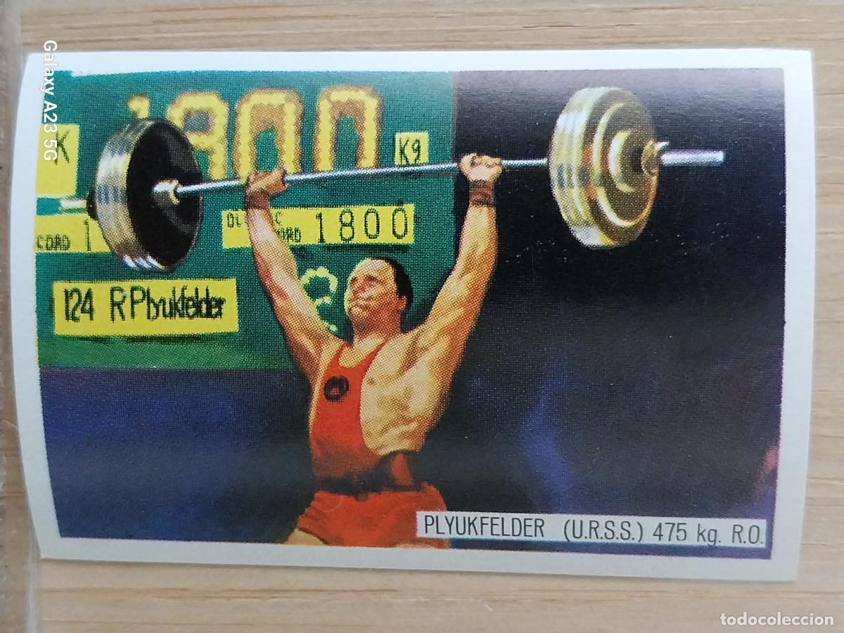Coleccionismo deportivo: PLYUKFELDER URSS HALTERAS OLIMPIADAS TOKIO CROMO A&Ntilde;O 1964 PROMO CHOCOLATE JUEGOS OLIMPICOS *
