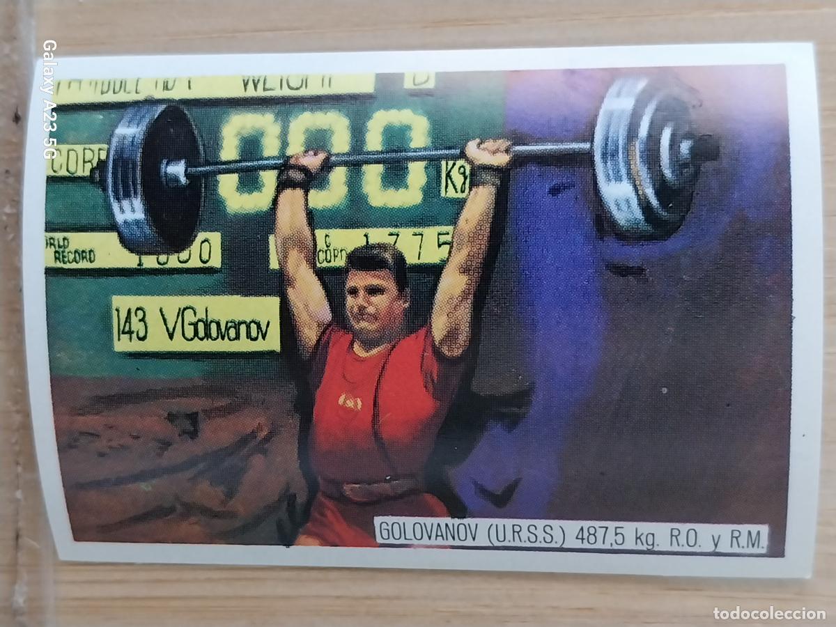 Coleccionismo deportivo: GOLOVANOV URSS HALTERAS OLIMPIADAS TOKIO CROMO A&Ntilde;O 1964 PROMO CHOCOLATE JUEGOS OLIMPICOS *