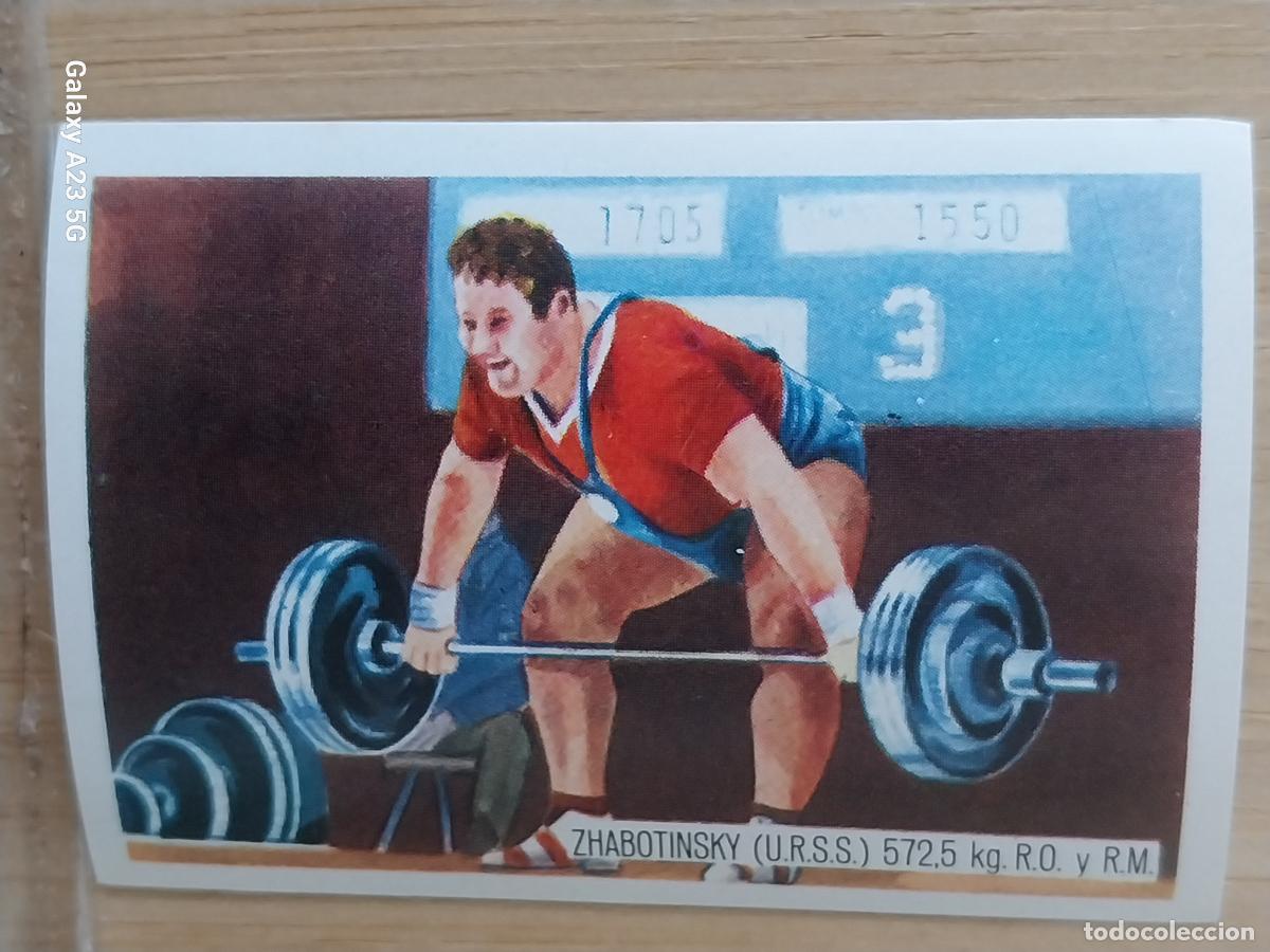 Coleccionismo deportivo: ZHABOTINSKY URSS HALTERAS OLIMPIADAS TOKIO CROMO A&Ntilde;O 1964 PROMO CHOCOLATE JUEGOS OLIMPICOS *
