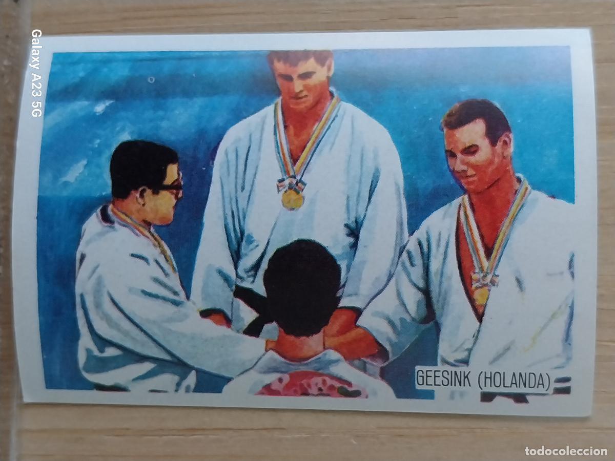 Coleccionismo deportivo: GEESINK HOLANDA NEDERLANDEN JUDO OLIMPIADAS TOKIO CROMO A&Ntilde;O 1964 PROMO CHOCOLATE JUEGOS OLIMPICOS *
