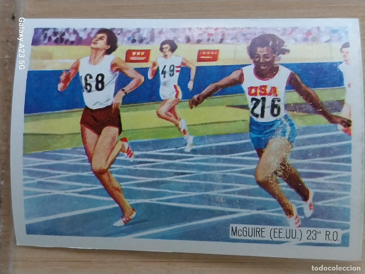 Coleccionismo deportivo: McGUIRE USA ATLETISMO OLIMPIADAS TOKIO CROMO A&Ntilde;O 1964 PROMO CHOCOLATE JUEGOS OLIMPICOS *