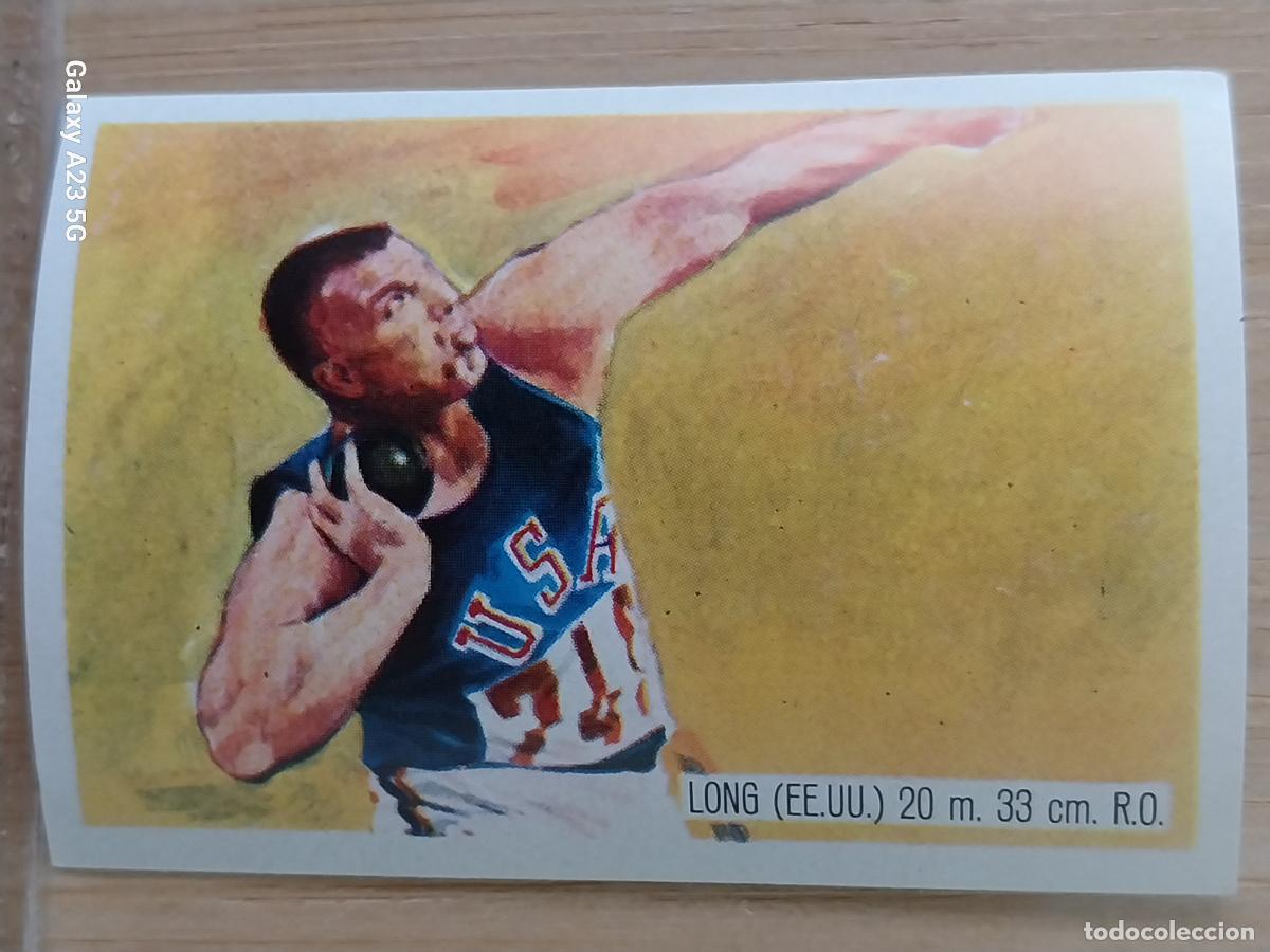 Coleccionismo deportivo: LONG USA ATLETISMO OLIMPIADAS TOKIO CROMO A&Ntilde;O 1964 PROMO CHOCO JUEGOS OLIMPICOS *