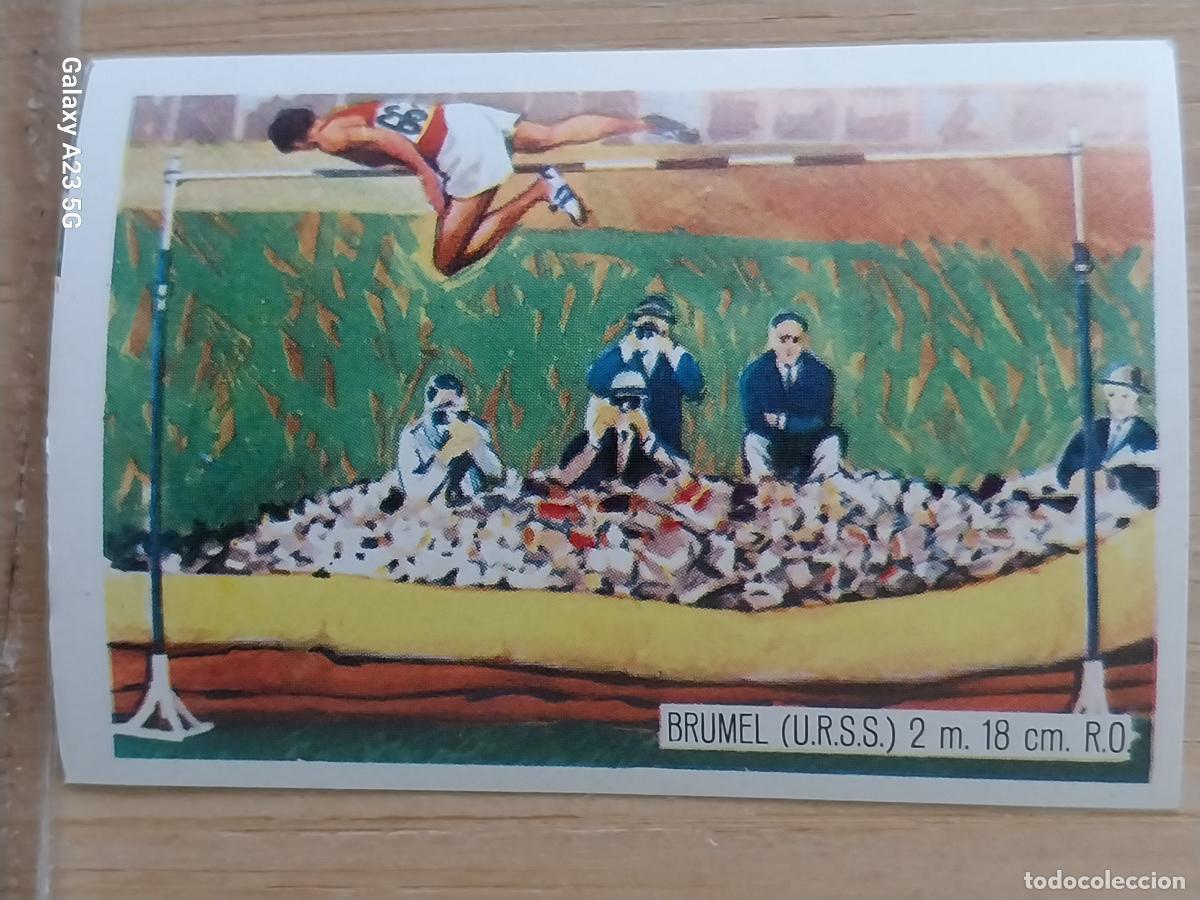 Coleccionismo deportivo: BRUMEL URSS ALTURA SALTO ATLETISMO OLIMPIADAS TOKIO + CROMO A&Ntilde;O 1964 PROMO CHOCO JUEGOS OLIMPICOS *