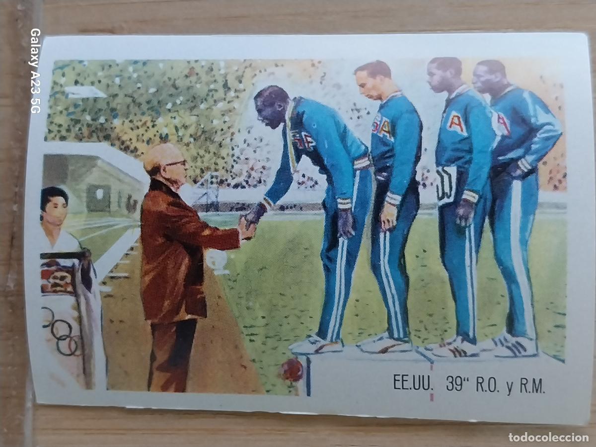 Coleccionismo deportivo: 4 X 100 USA ATLETISMO OLIMPIADAS TOKIO + CROMO A&Ntilde;O 1964 PROMO CHOCO JUEGOS OLIMPICOS *