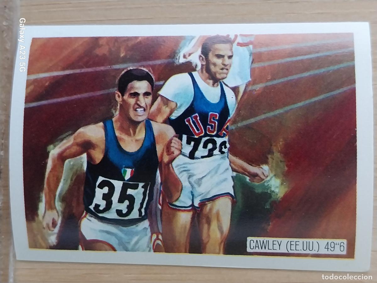 Coleccionismo deportivo: CAWLEY USA ATLETISMO OLIMPIADAS TOKIO + CROMO A&Ntilde;O 1964 PROMO CHOCO JUEGOS OLIMPICOS *