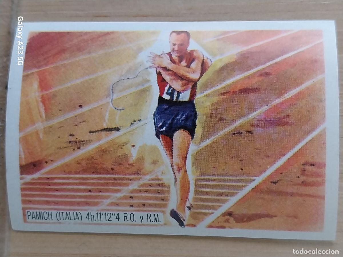 Coleccionismo deportivo: PAMIC ITALIA ATLETISMO OLIMPIADAS TOKIO + CROMO A&Ntilde;O 1964 PROMO CHOCO JUEGOS OLIMPICOS *