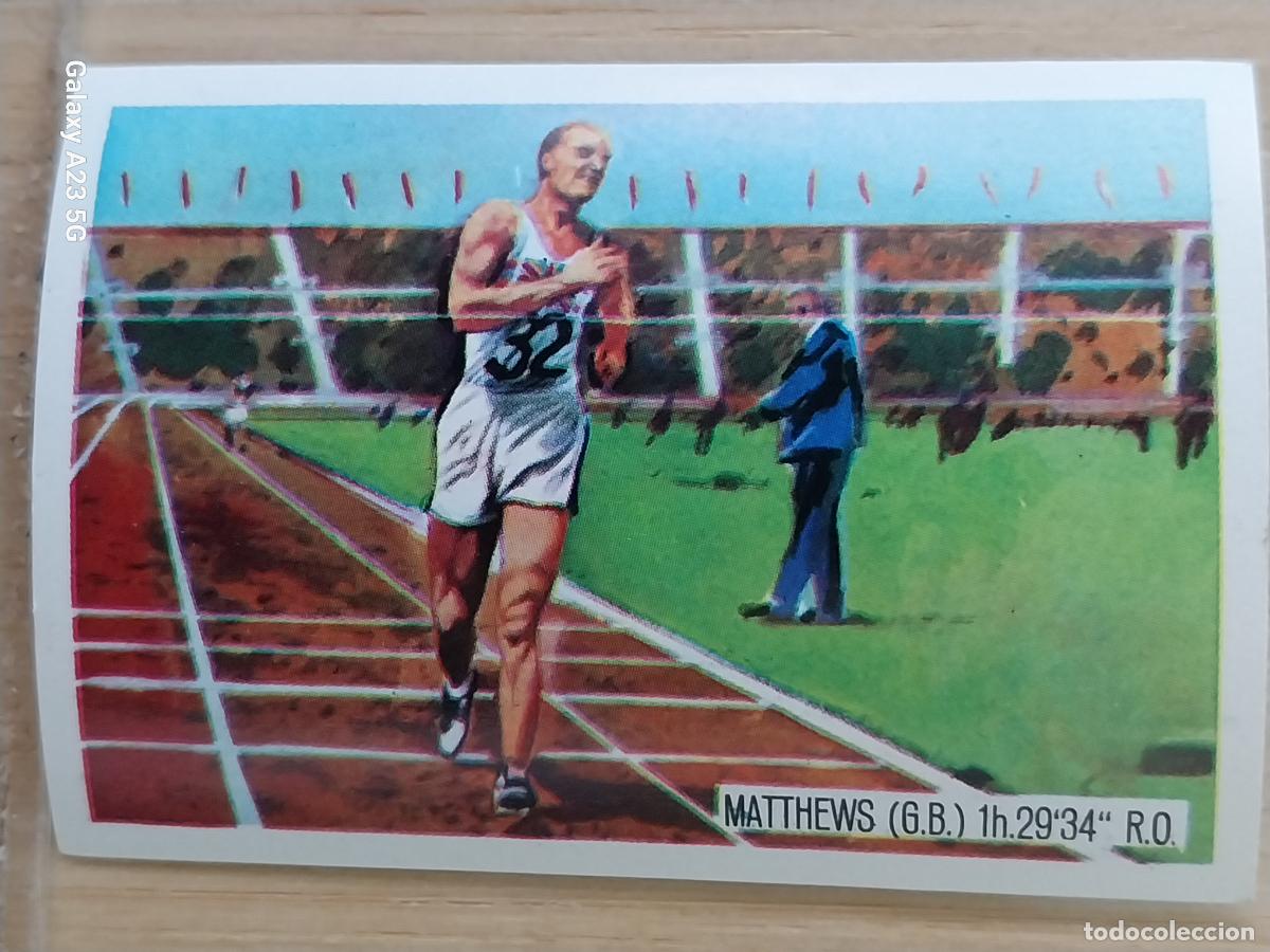 Coleccionismo deportivo: MATTHEWS REINO UNIDO ATLETISMO OLIMPIADAS TOKIO + CROMO A&Ntilde;O 1964 PROMO CHOCO JUEGOS OLIMPICOS *