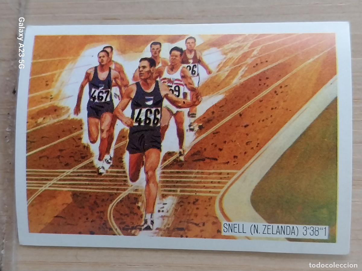 Coleccionismo deportivo: SNELL NEW ZELAND ATLETISMO OLIMPIADAS TOKIO + CROMO A&Ntilde;O 1964 PROMO CHOCO JUEGOS OLIMPICOS *