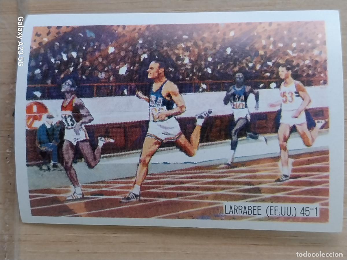 Coleccionismo deportivo: LARRABEE USA ATLETISMO OLIMPIADAS TOKIO CROMO A&Ntilde;O 1964 PROMO CHOCO JUEGOS OLIMPICOS *