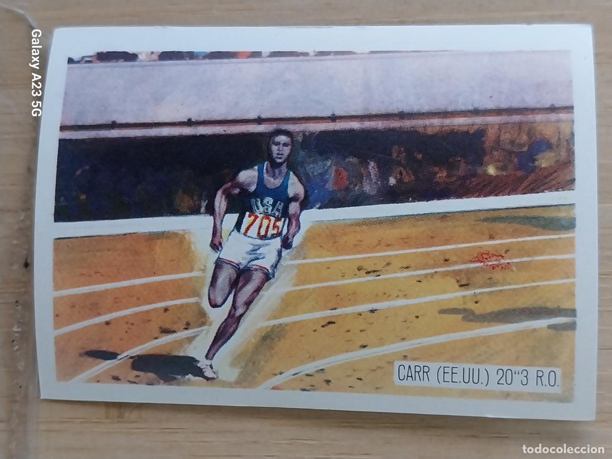 Coleccionismo deportivo: CARR USA ATLETISMO OLIMPIADAS TOKIO CROMO A&Ntilde;O 1964 PROMO CHOCO JUEGOS OLIMPICOS *
