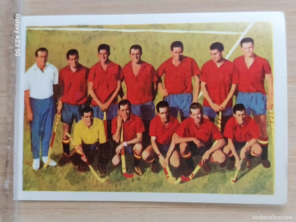Coleccionismo deportivo: HOCKEY HIERBA ESPA&Ntilde;A OLIMPIADAS ROMA 1960 CROMO A&Ntilde;O 1964 PROMO CHOCO JUEGOS OLIMPICOS *