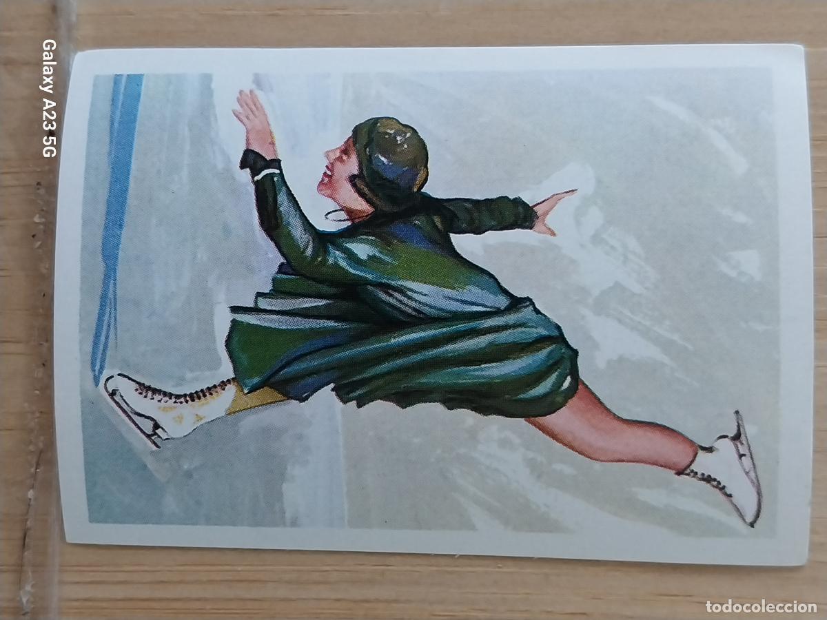 Coleccionismo deportivo: SONJA HENIE NORUEGA 1928 ST MORITZ CROMO A&Ntilde;O 1964 PROMO CHOCO JUEGOS OLIMPICOS INVIERNO