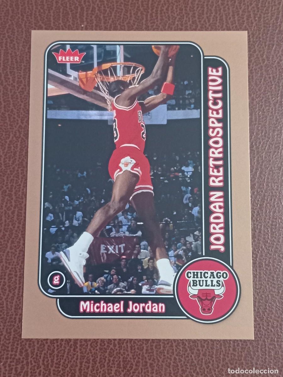 Coleccionismo deportivo: Card MJ-10 Michael Jordan Fleer 2008-2009 MJ Retrospective Insert