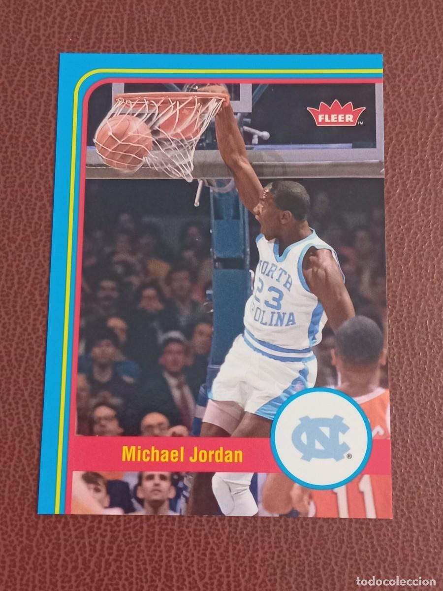 Coleccionismo deportivo: Card 1 Michael Jordan Fleer Retro 2012-13 North Carolina