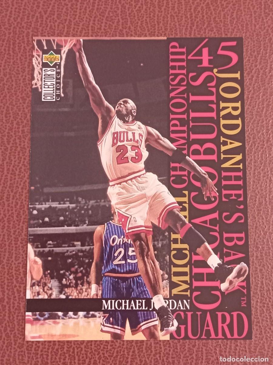Coleccionismo deportivo: Card M5 Michael Jordan Upper Deck Collectors Choice 1995-96 Insert Jordan He's Back