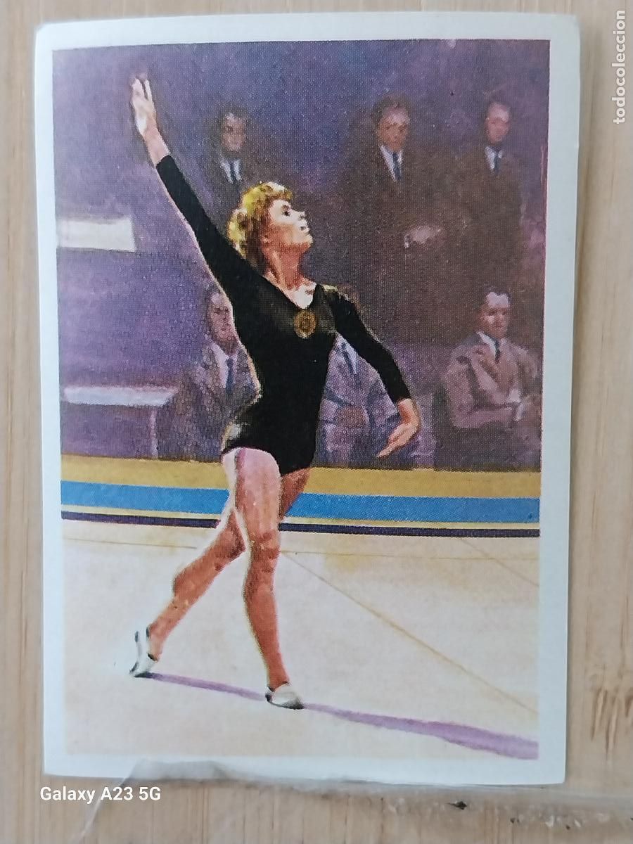 Coleccionismo deportivo: LATYNINA GIMNASIA RUSIA ROMA 1960 CROMO A&Ntilde;O 1964 PROMO CHOCO JUEGOS OLIMPICOS INVIERNO
