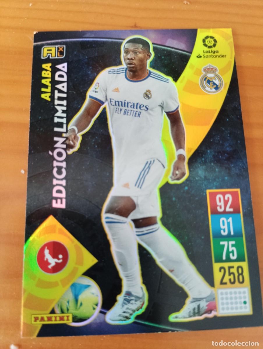 Coleccionismo deportivo: ALABA REAL MADRID EDICION LIMITADA PANINI ADRENALYN XL 2021 2022 21 22
