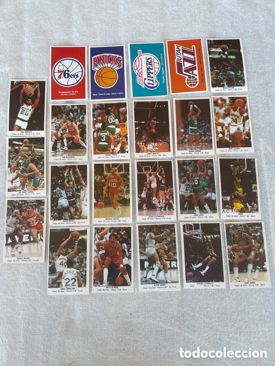 Coleccionismo deportivo: 23 cromos sin pegar, sin repetir BALONCESTO 87/88 NBA