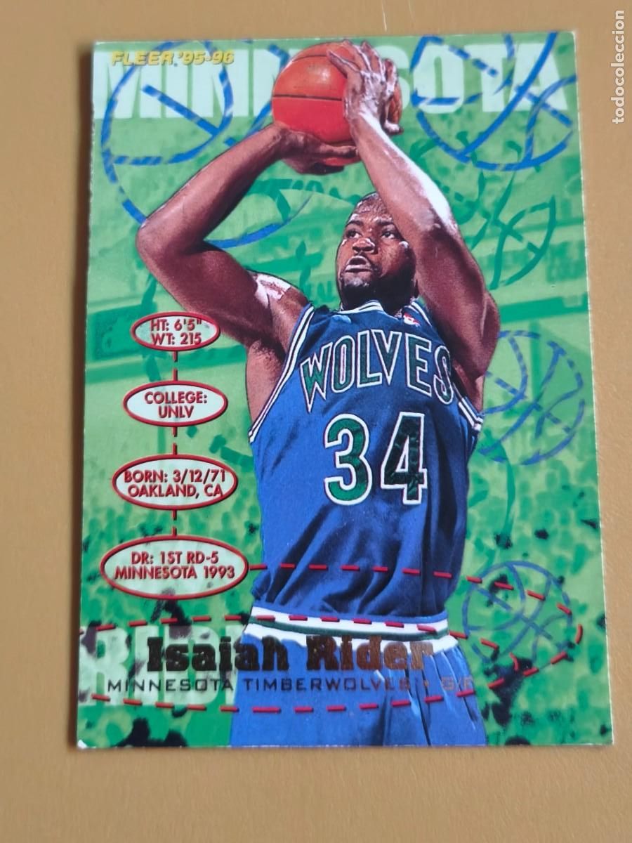 Coleccionismo deportivo: fleer 95 96, isaiah rider