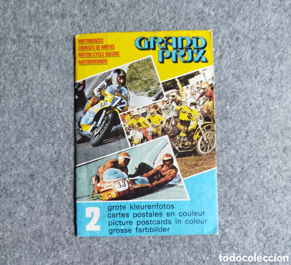 Coleccionismo deportivo: 1977 FHER SOBRE DE CROMOS CERRADO SIN ABRIR GRAND PRIX MOTOCICLISMO POSTALES &Aacute;NGEL NIETO AGOSTINI