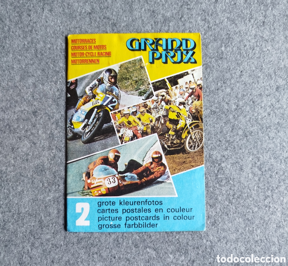Coleccionismo deportivo: 1977 FHER SOBRE DE CROMOS CERRADO SIN ABRIR GRAND PRIX MOTOCICLISMO POSTALES &Aacute;NGEL NIETO AGOSTINI